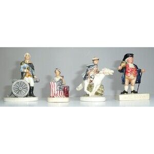 Lot 4 American Revolution Sebastian Miniature Washington Betsy Ross Paul Revere